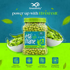 Greenfinity Roasted Edamame 250g | High Protein Vegan Snack | Roasted Not Fried Soybeans | Healthy Crunchy Diet Snack for Gym, Weight Loss & Office | Premium Plant Protein