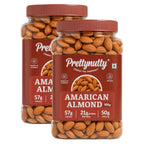 PrettyNutty American Almonds  – 500g (Pack of 2)